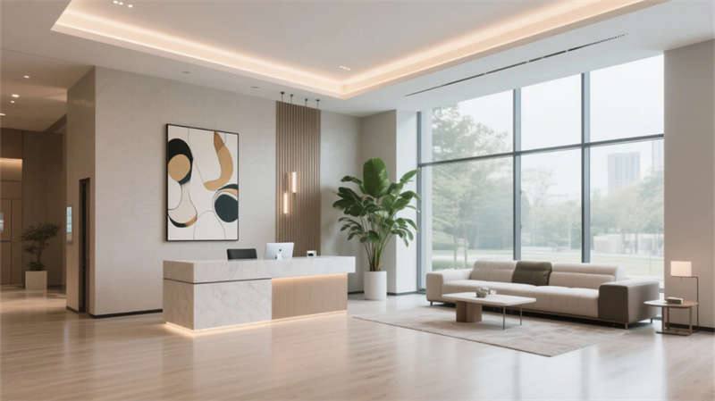 現代簡約融自然，合肥現代簡約酒店裝修設計效果圖