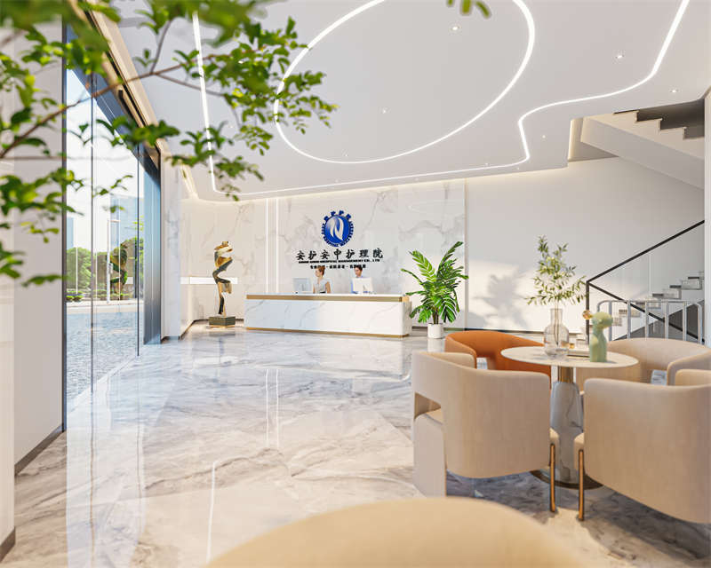 安徽安護醫(yī)院大廳及環(huán)境裝修設(shè)計效果